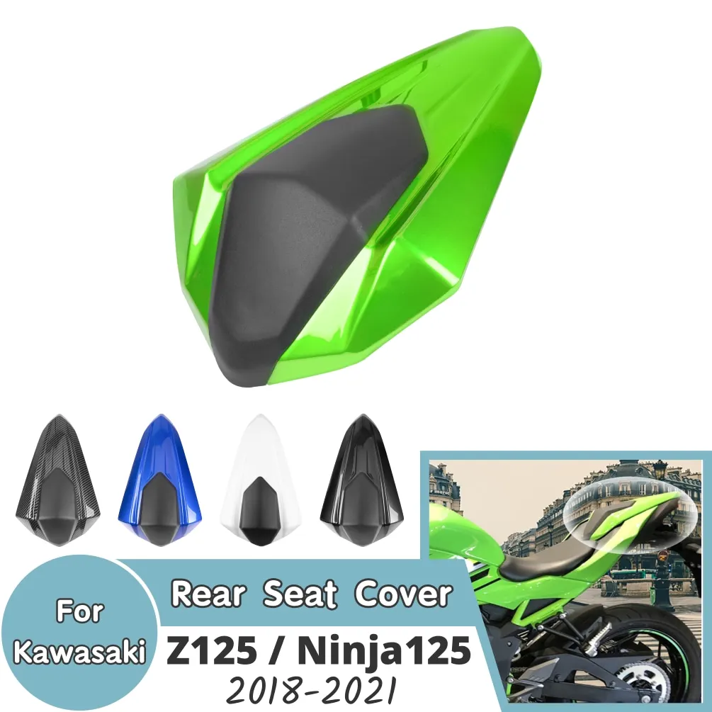 

Z125 Ninja125 Motorcycle Rear Passenger Solo Seat Cover Pillion Cowl Fairing For Kawasaki Ninja Z 125 2018-2021 2019 Accessories