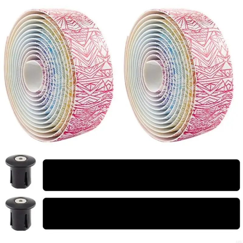

2Pcs Comfortable Bikes Handlebars Tape Bicycles Handlebar Tape Shock Absorption Cycling Handle Wrap Bikes Accessory