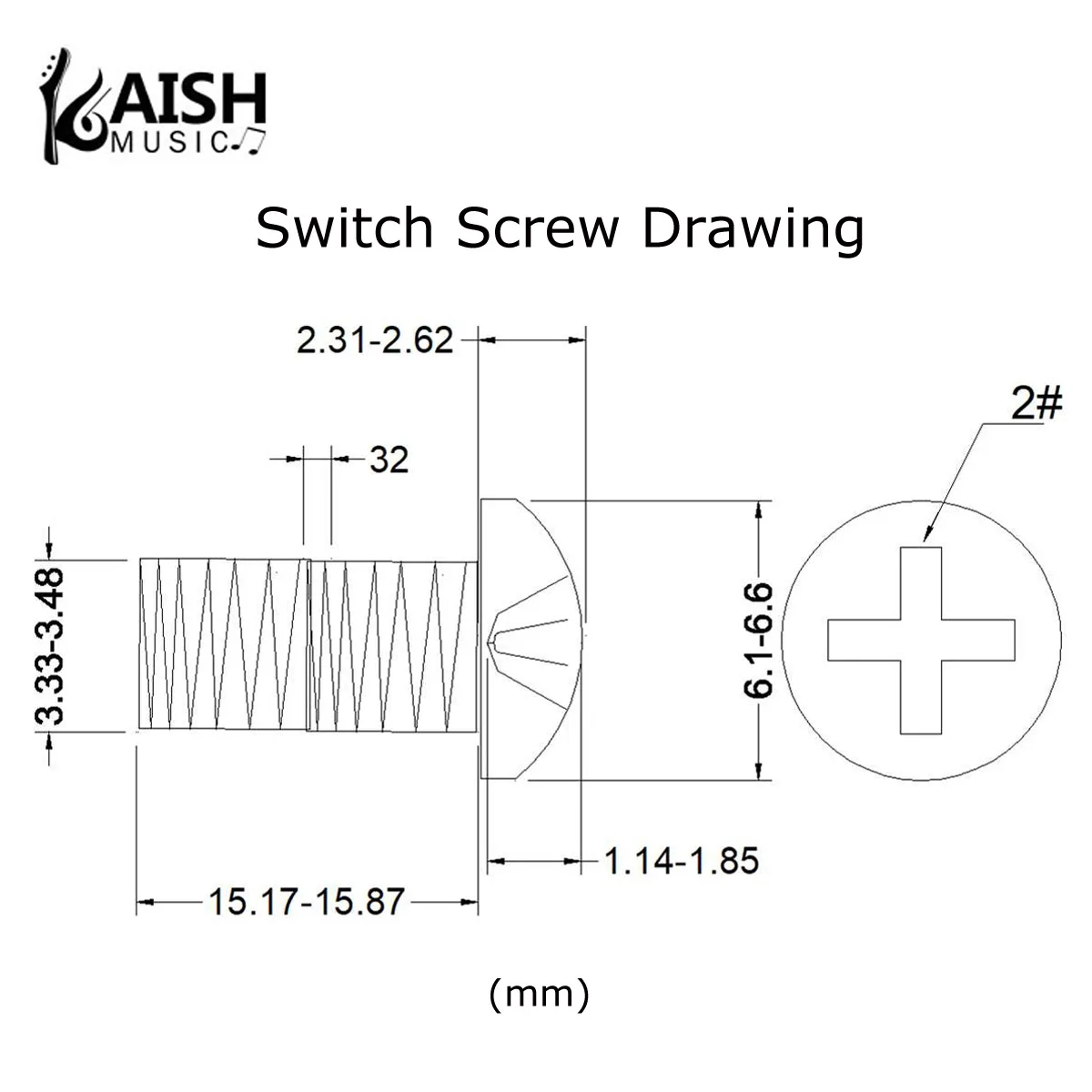 KAISH 20pcs #6-32 Stainless Steel 3 Way/5 Way Pickup Selector Switch Mounting Screws for Fender American Stratocaster/Telecaster