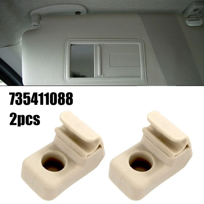 

2Pcs Sun Visor Clip Holder Hook For Fiat Grande Punto Car Interior Replacement Accessories