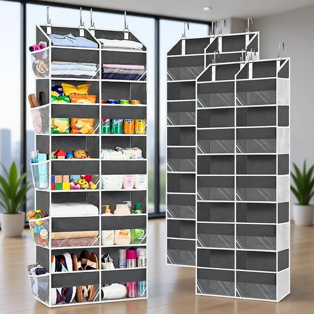 

Навесной органайзер на дверь с 5 ярусами и 10 карманами, выдерживает до 36 кг, для хранения в шкафу и комнате