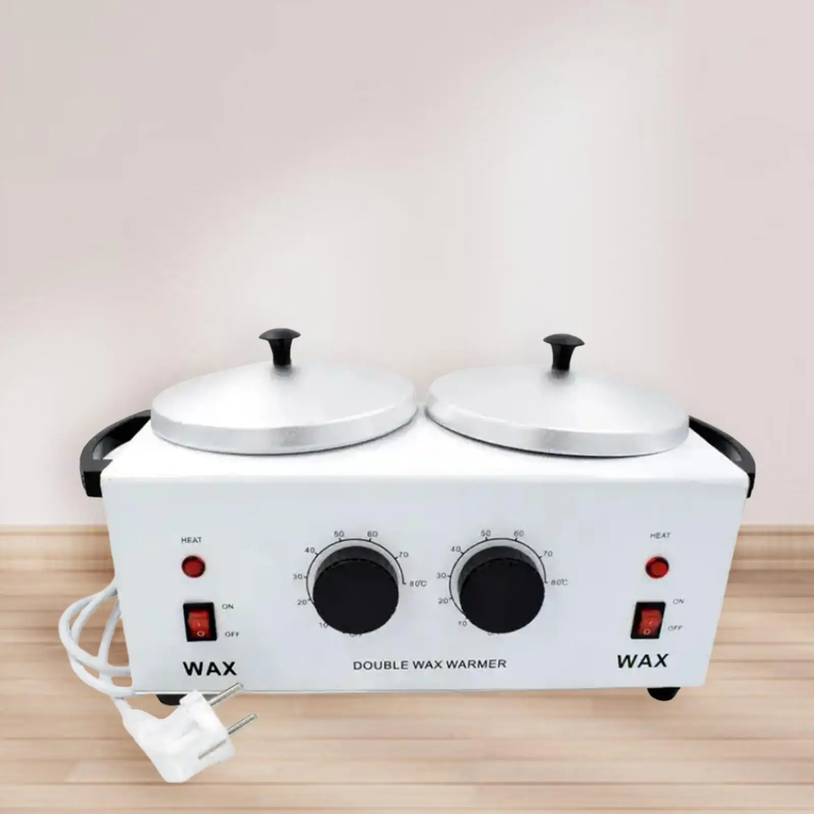 Double Pot Wax Warmer Portable Melter Machine for Hand and Feet SPA Epilator