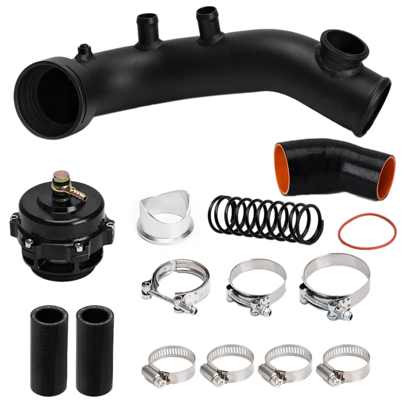 Flow Intake Turbo Chare Pipe Kit & Tial Flange & 50MM BOV For N54 E88 E90 E92 E93 135I 335I