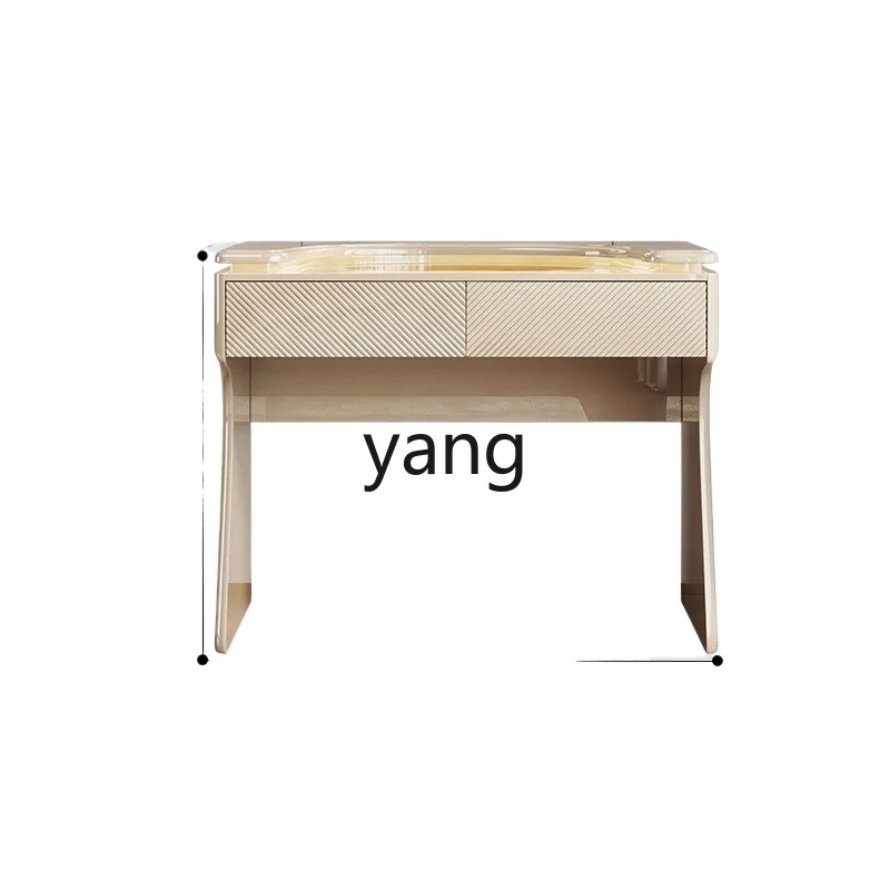 

TGF Italian light luxury dresser solid wood modern simple bedroom makeup mirror makeup table