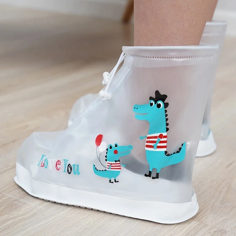 Boots Waterproof Shoe Cover Boys Girls Shoes Protectors Rain Boots Cover For Indoor Outdoor Rainy Thicker Non-slip Rainshoes