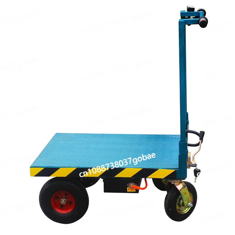 Wyj Electric Folding Cart Handling Tile Building Materials Platform Trolley Pulling Small Trailer Hand Buggy