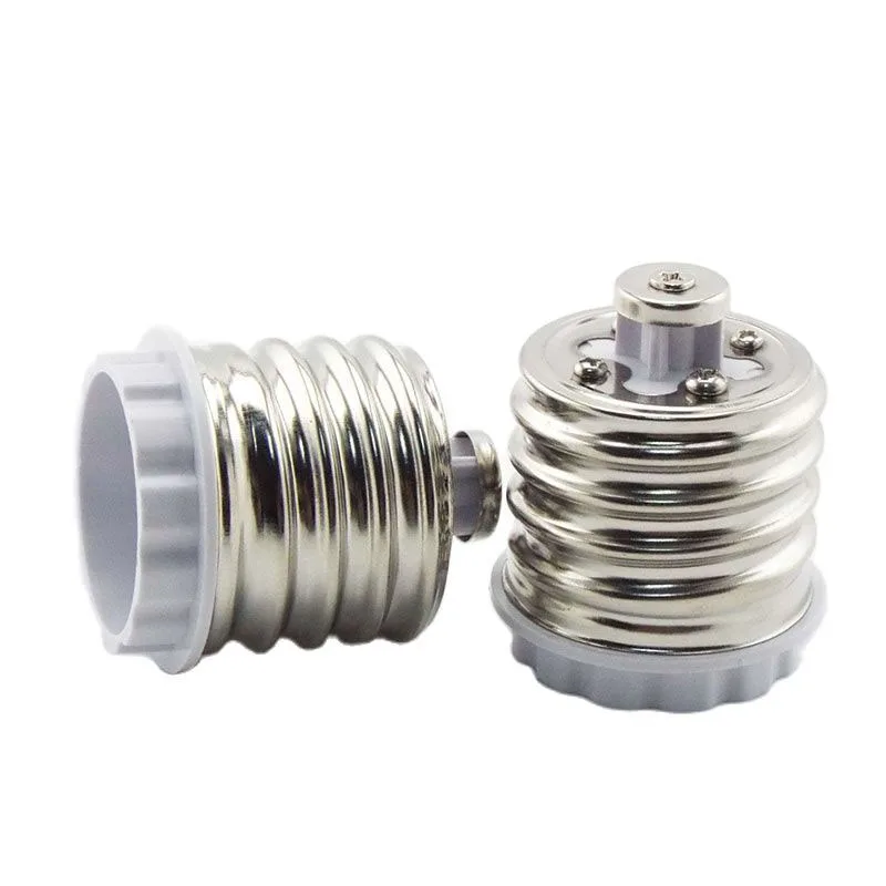 2pcs LED Power Adapter E40 To E27 Socket Lamp Base Holder Adapter Plug Extender Led Light Bulb Converter B3
