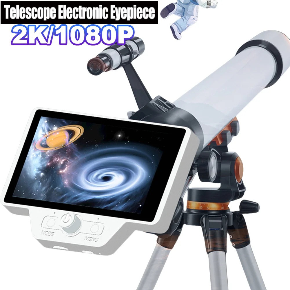 Wireless 2K Telescope Eyepiece with 5 Inch LCD and WiFi for Android and iPhone Perfect for Astronomy