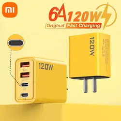 Xiaomi 120W Ultra Fast Charger For Xiaomi 14 13 12 11 Redmi Note 13 12T 11T Pro POCO X5 X4 X3 6A Type-C USB Turbo Charging Cable