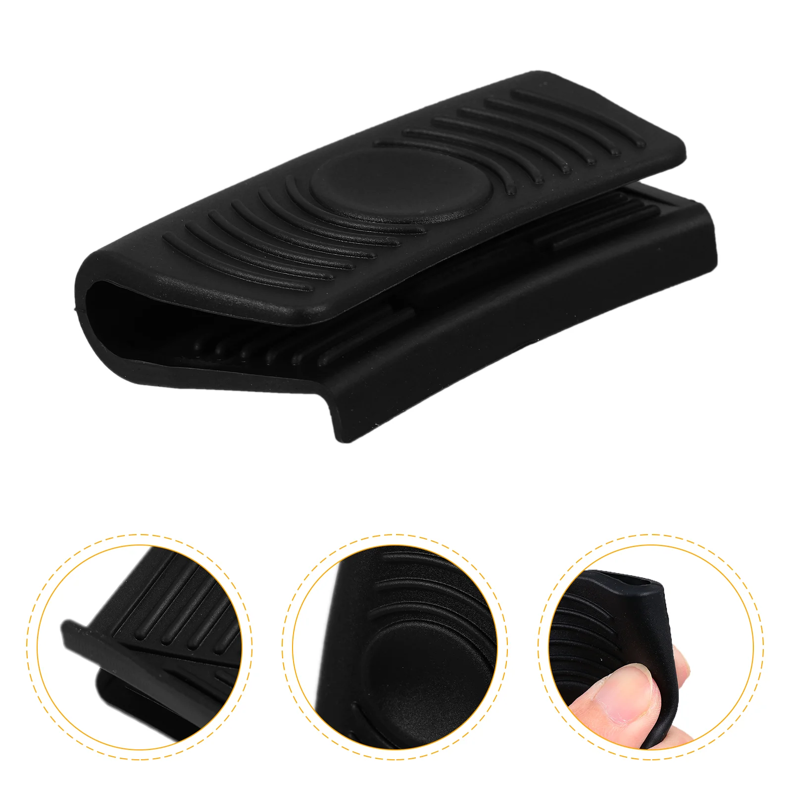 Engrossado pote clipe de orelha alça capa à prova de calor ensopado isolamento anti-queimadura ferramenta de cozinha anti-skid titular panelas