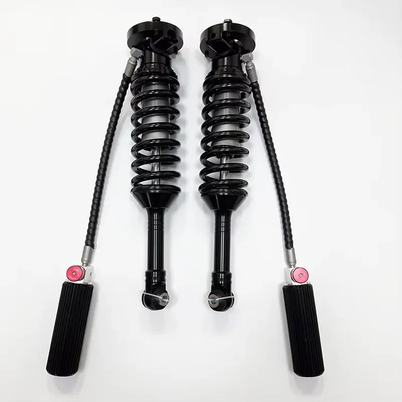 Double Oil Circuit Black 4x4 Off-Road Shock Absorber with 2.5 Inch Pipe Diameter Compression Rebound Shock Absorption for V73