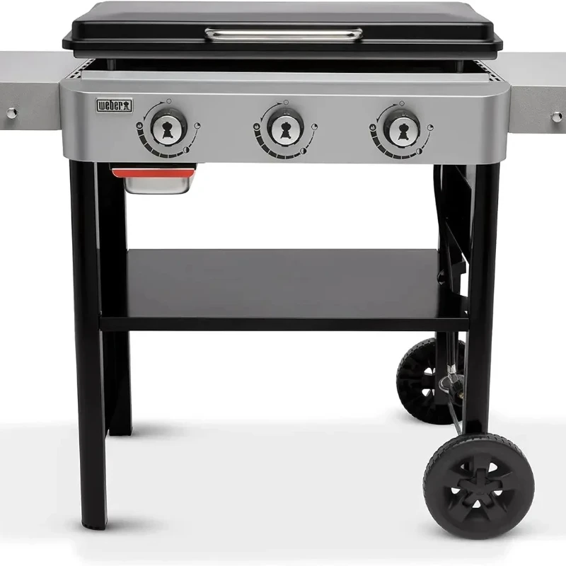 

# l for Weber-plancha de Gas de 28 pulgadas, 3 quemadores, color negro