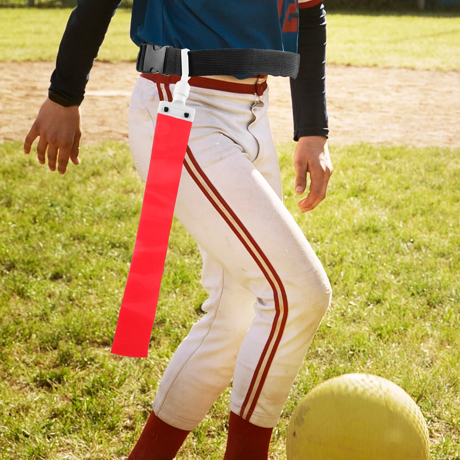 

Flag Waist Belt Reusable PVC Ribbon Football Adjustable Slide Flags Outdoor Sports Capture The Flag Play