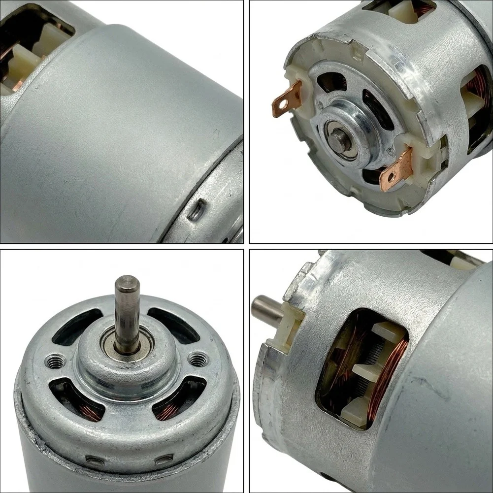Brushed 887 DC Motor for Hedge For Trimmers 21V 24V Input Dual Voltage Design Compact 100mm 496g Silver Metal Unit