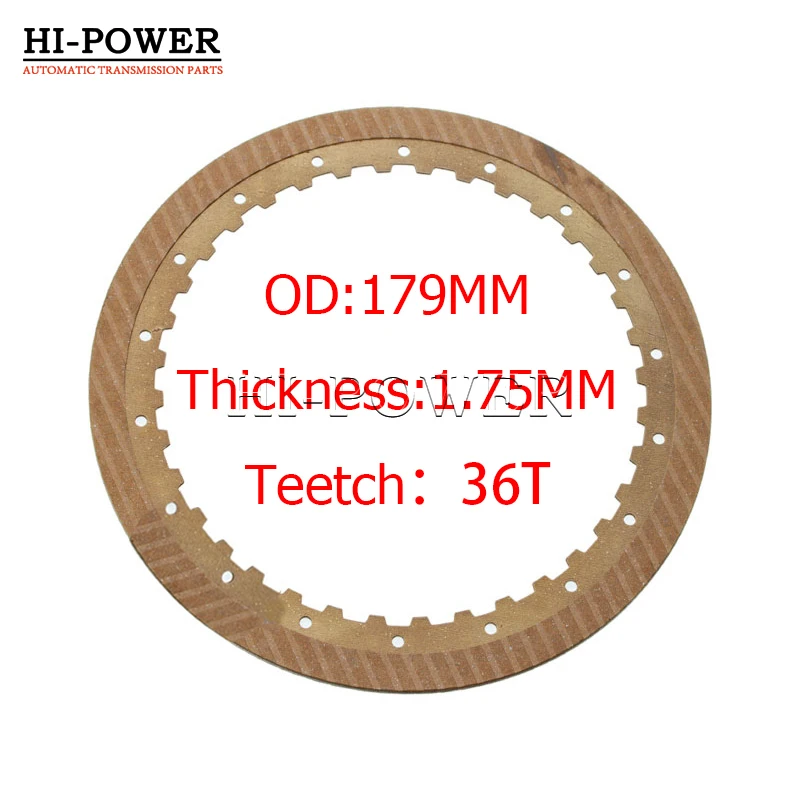 A6LF1 A6LF2 A6LF3 Transmission Friction Plate UNDERDRIVE BRAKE 09-up 179mm 36T 1.75mm 456253B401 266704-175 213706-173 Disc