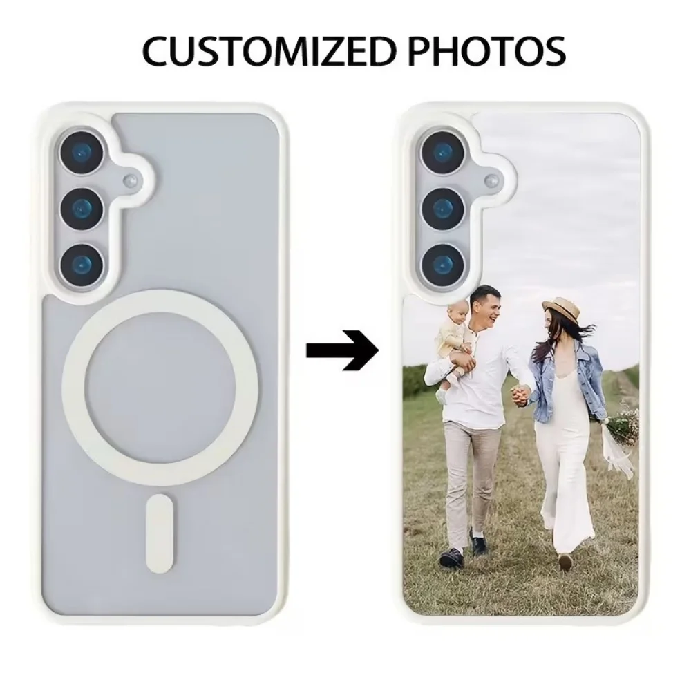 Customized DIY Photo Phone Case For Samsung Galaxy S26 S25 S24 S23 S22 Ultra Plus FE 5G Magnetic Anti Drop Cover