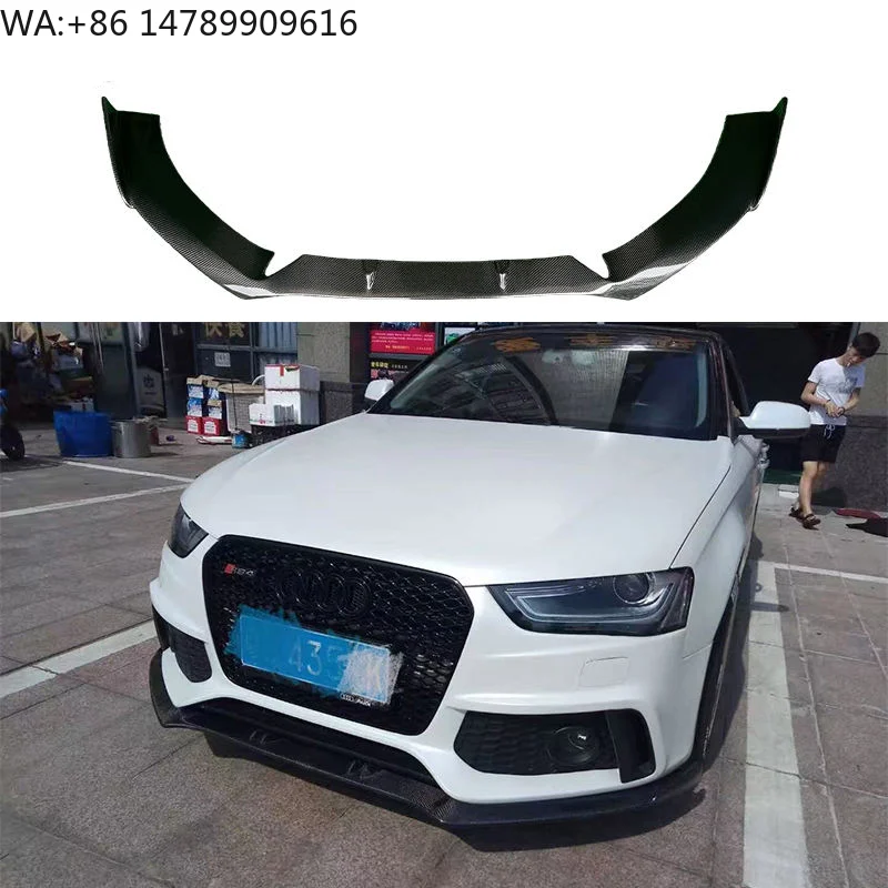 

High-end Custom Body Kit For Old-to-New ConversionCarbon Fiber Front Lip Front Bumper Lip Front Splitter For A4 S4 B8.5 Change