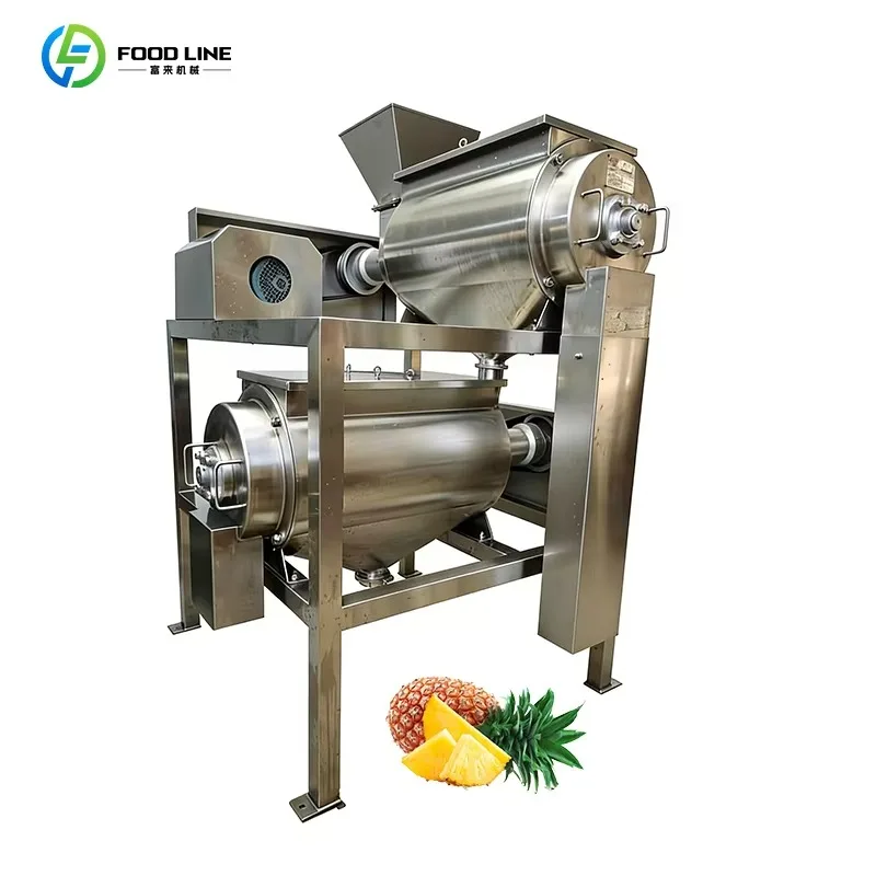 Commercial Fruit Juice Processing Machine High Capacity Juice Extractor for Beverage Industry Applications
