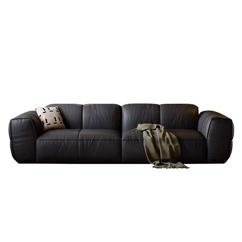

%￥2026 Soft Sponge Durable Frame with Wood Legs Stain-Resistant Leather for Living Room Sofa Bed