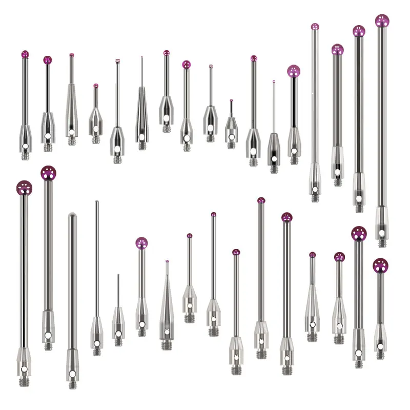 1 Uds. Rosca CMM de rubí de tungsteno, sonda de medición CNC, punta de lápiz óptico, puntas de bola de contacto, vástago de carburo para RSW HEXAGON SEREIN