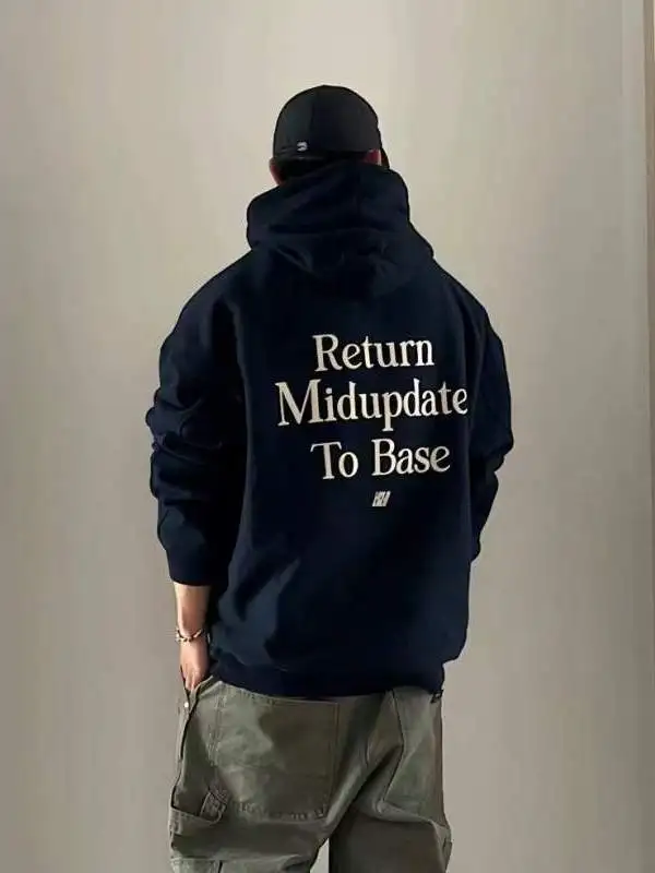 

Large Size 300 Pounds American Style Hoodie Men's Clothing Autumn Winter New Heavy Letter Print Fleece Jacket Cotton Sweatshirt