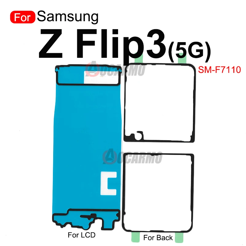 Back Waterproof Adhesive For Samsung Galaxy Z Flip3 5G SM-F7110 Rear Cover And Front LCD Screen Sticker Glue Replacement Parts