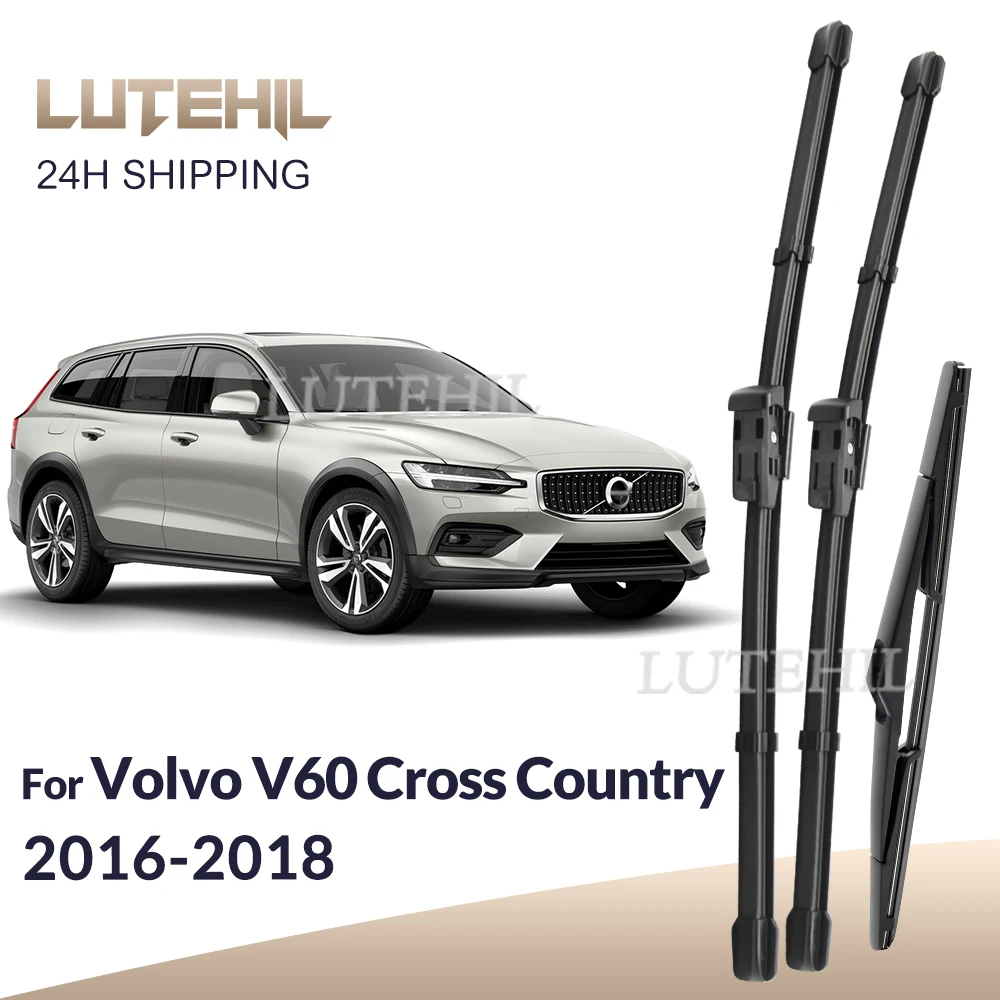Für Volvo V60 Cross Country 2016-2018 2017 Wischer vorne und hinten Wischerblätter Windschutzscheibe Windschutzscheibe Fensterbürsten 26"+20"+12"