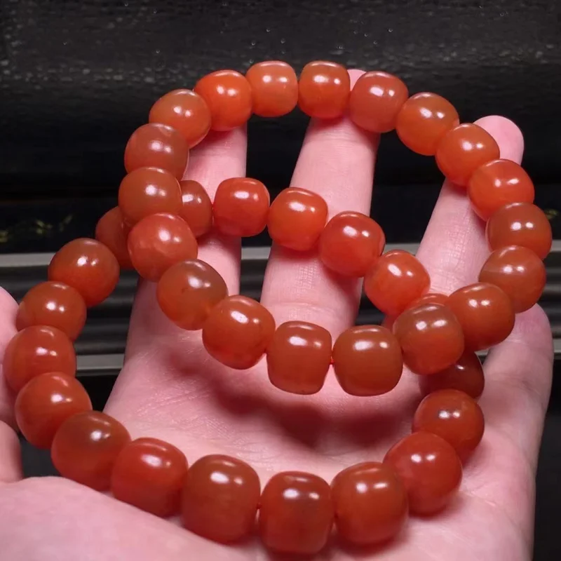 

Factory Natural Baoshan South Red Old Single Ring Bracelet Jade Texture Full Men's and Women's Bracelets