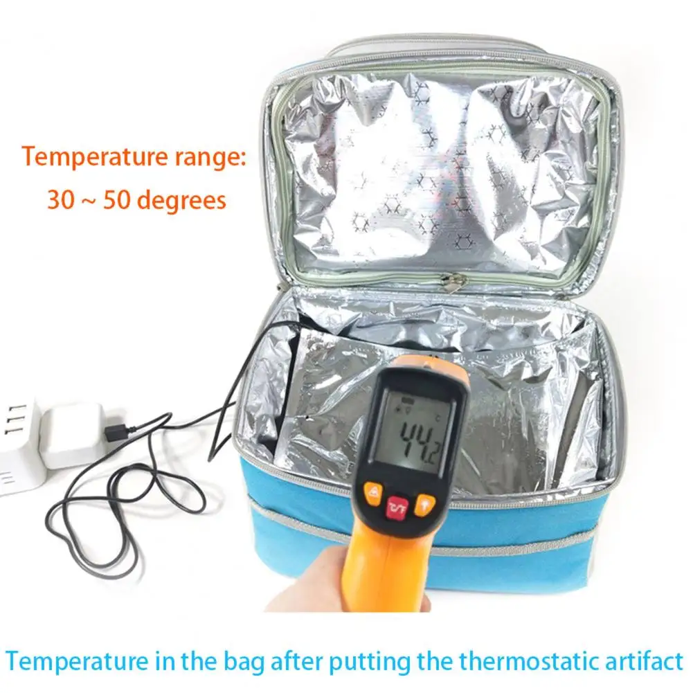 Lightweight Lunch Box Warmer Usb Thermostat Heating Pad Rapid Heating Warmer for Lunch Boxes Bottles Compact Portable