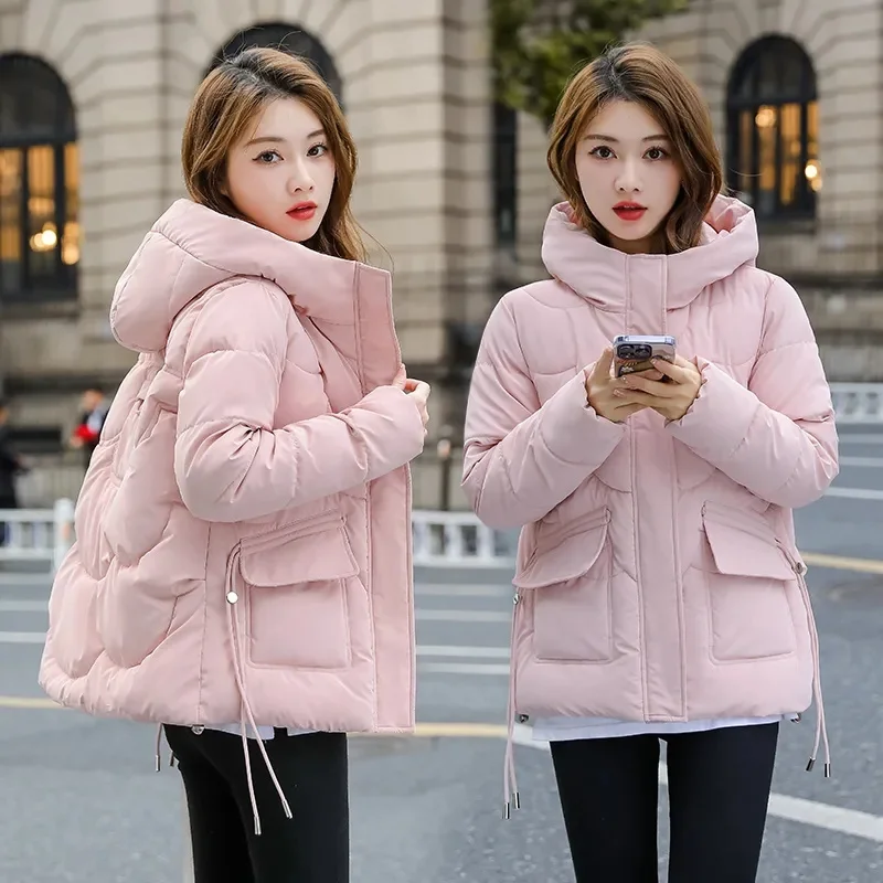 

Winter2023 Cotton-Padded Jacket Female Korean Fashion Down Coat Women Parkas The Latest Cold Original Western Style Overwear Top