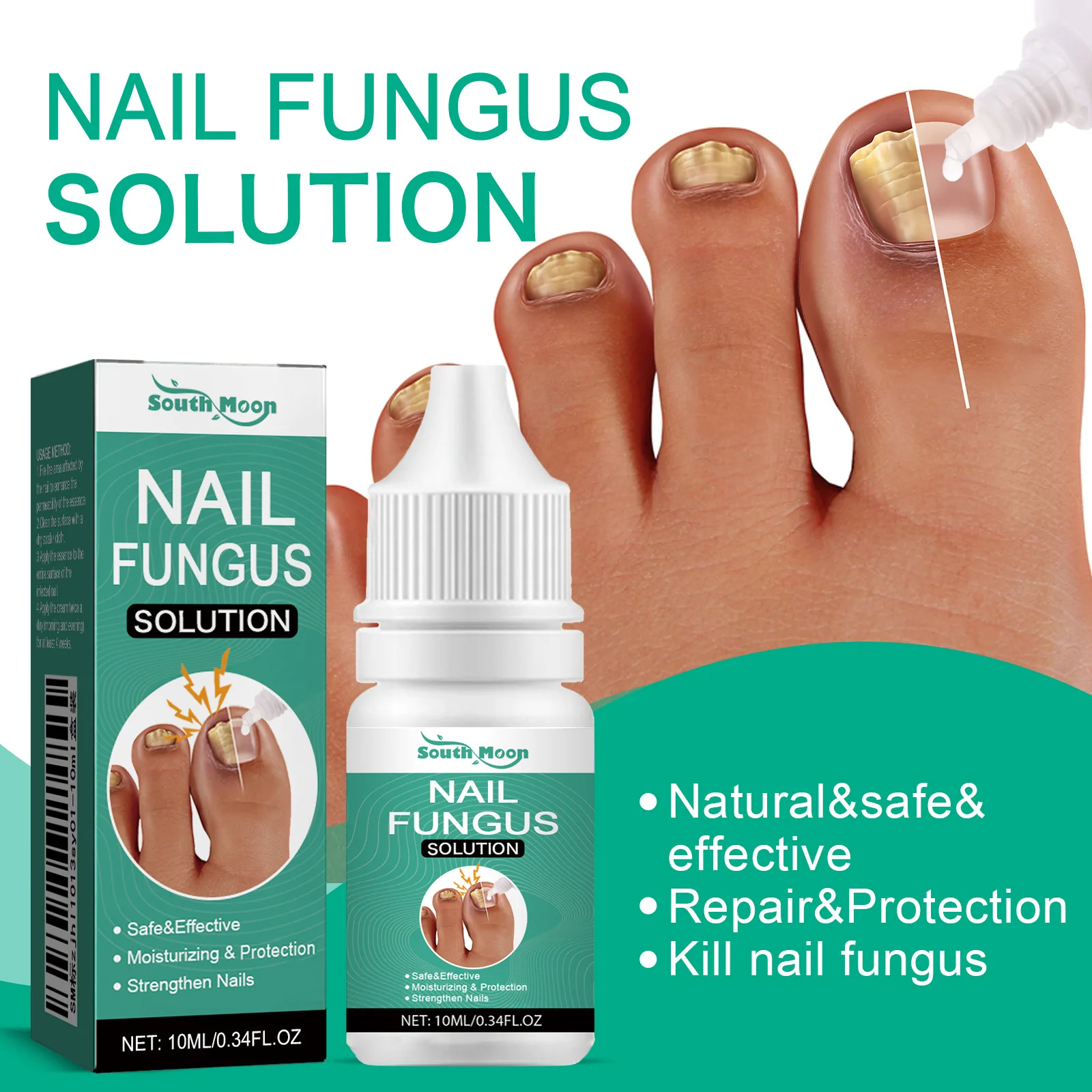 Extra forte tratamento de fungos nas unhas soro essência óleo cuidados reparação essência anti infecção do dedo do pé gel pés creme remoção unhas fungos