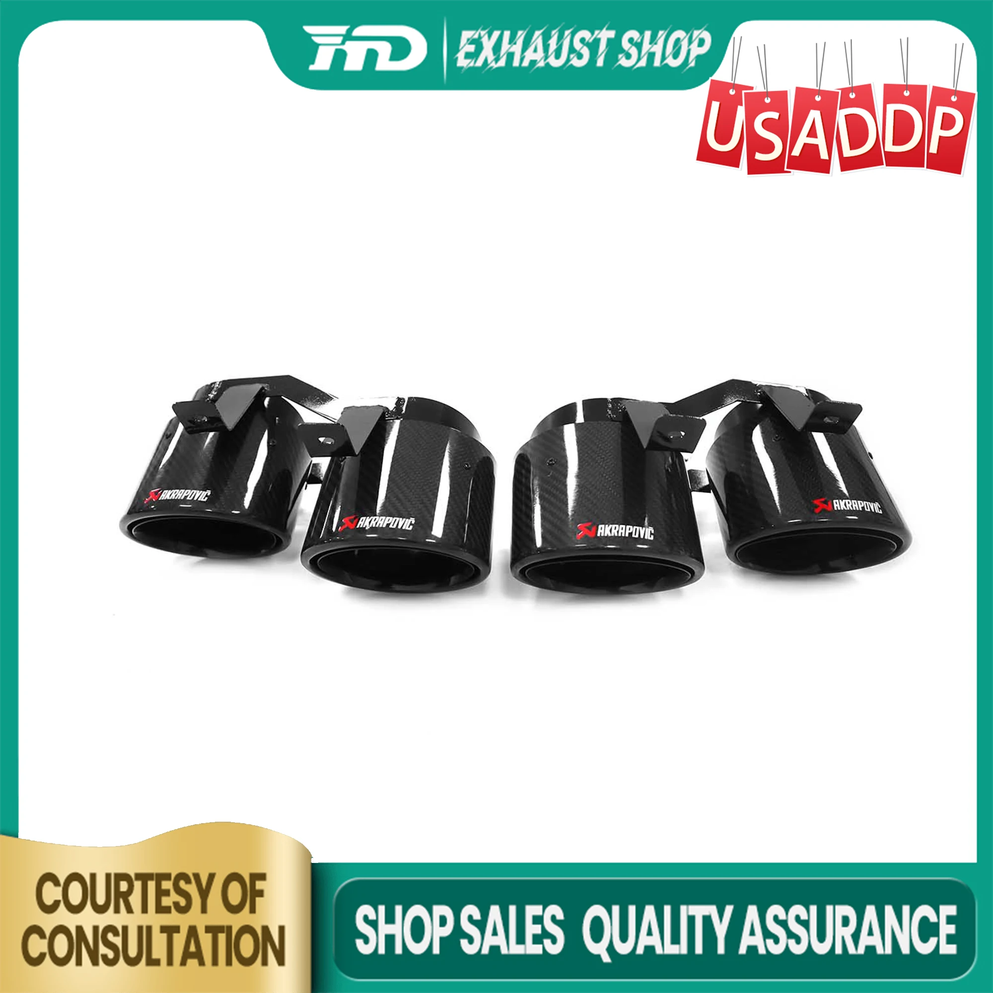 

HMD Exhaust Tips for KIA stinger Carbon fiber New High quality High flow performance Lossless installation