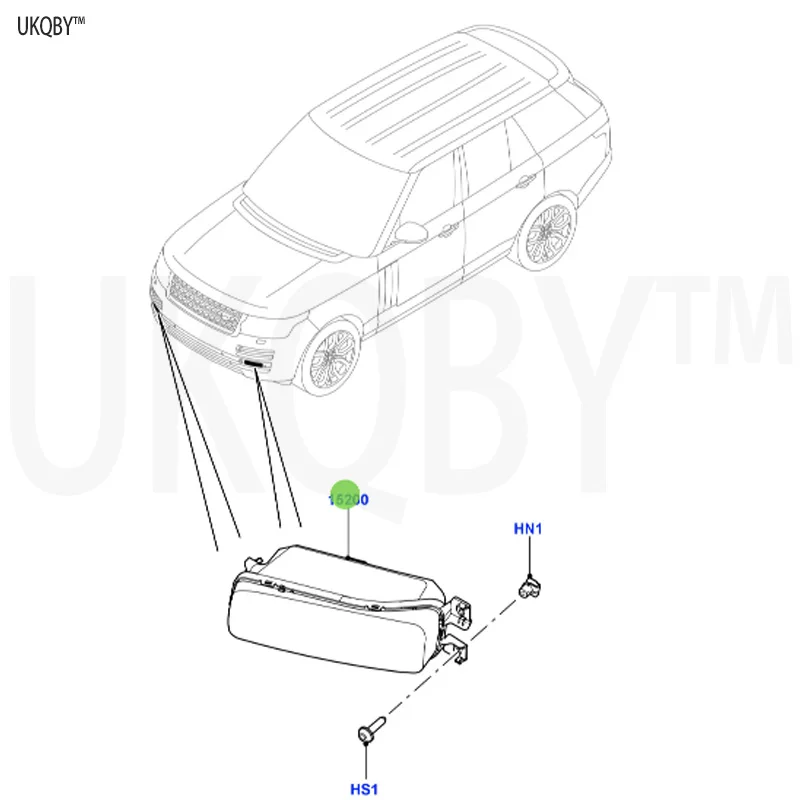 La nd Ro ve r Sp or t Ra ng e Ro ve r 2014 LR098340 Fog Lamp Assembly