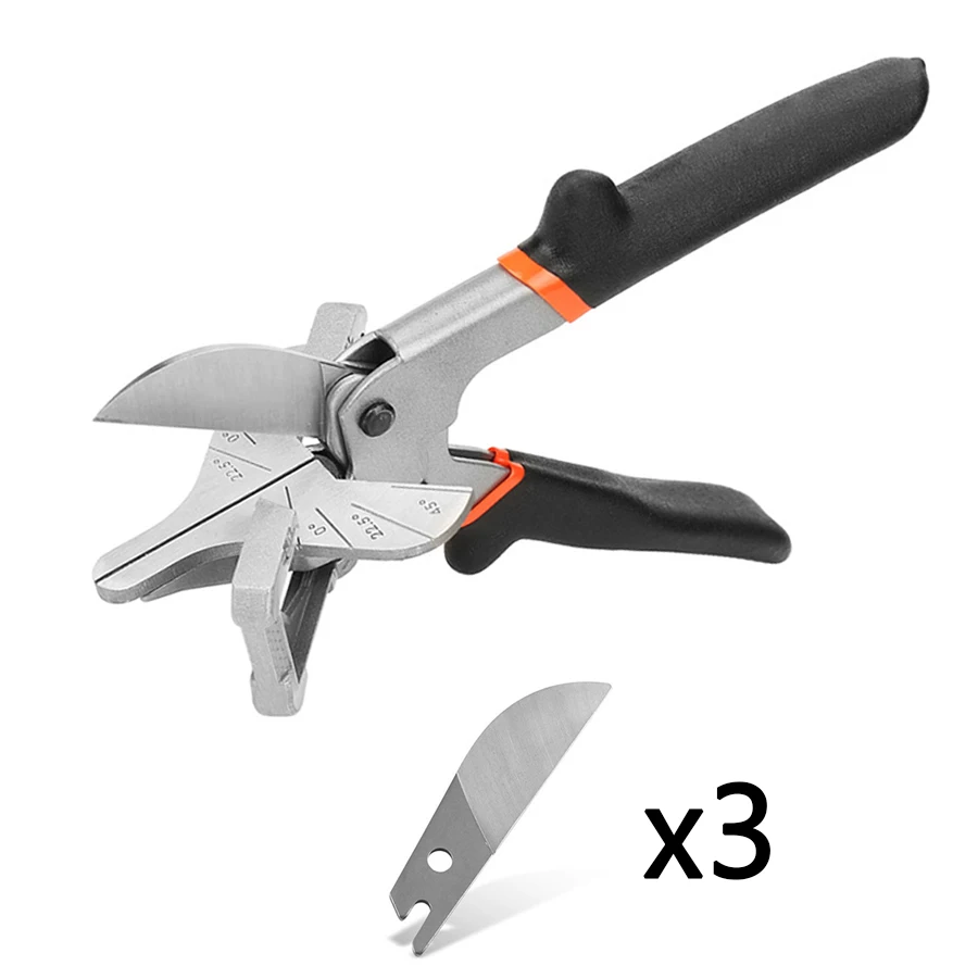 

Multi Angle Miter Shear Cutter Adjustable 45-135 Degree Scissors with Replacement Blades Hand Cutting Tools For DIY Projects