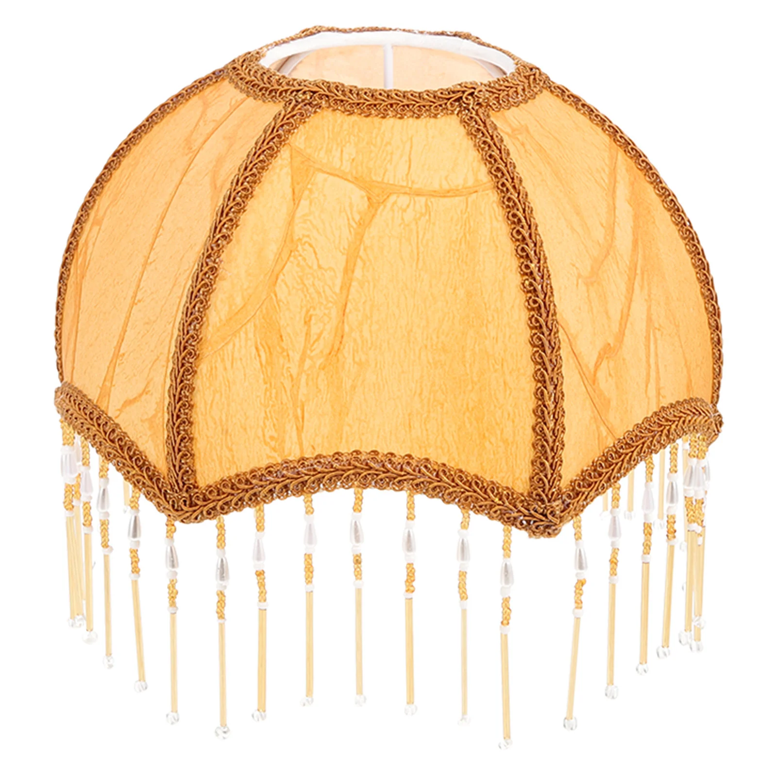 

Fabric Lampshade Decorative Table Hanging Western Shades Fringe Chandelier Flower Wrought Iron Victorian Child