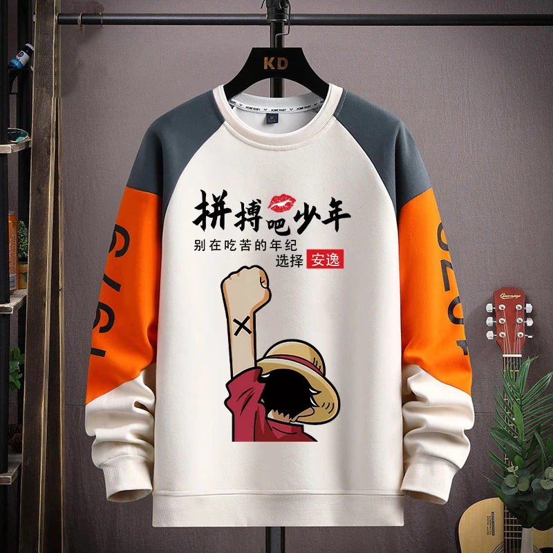 

Зимняя универсальная толстовка с круглым вырезом и принтом для мальчиков, повседневная, модная, свободного кроя, из хлопка и полиэстера, молодежная, стильная.