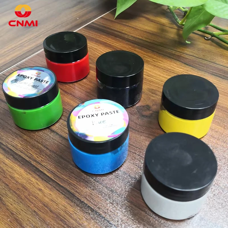 CNMI 50g High Concentration Epoxy Resin Pigment Paste 6Colors UV Resin Dye DIY Jewelry Making Handmade Crafts Art Color Paste