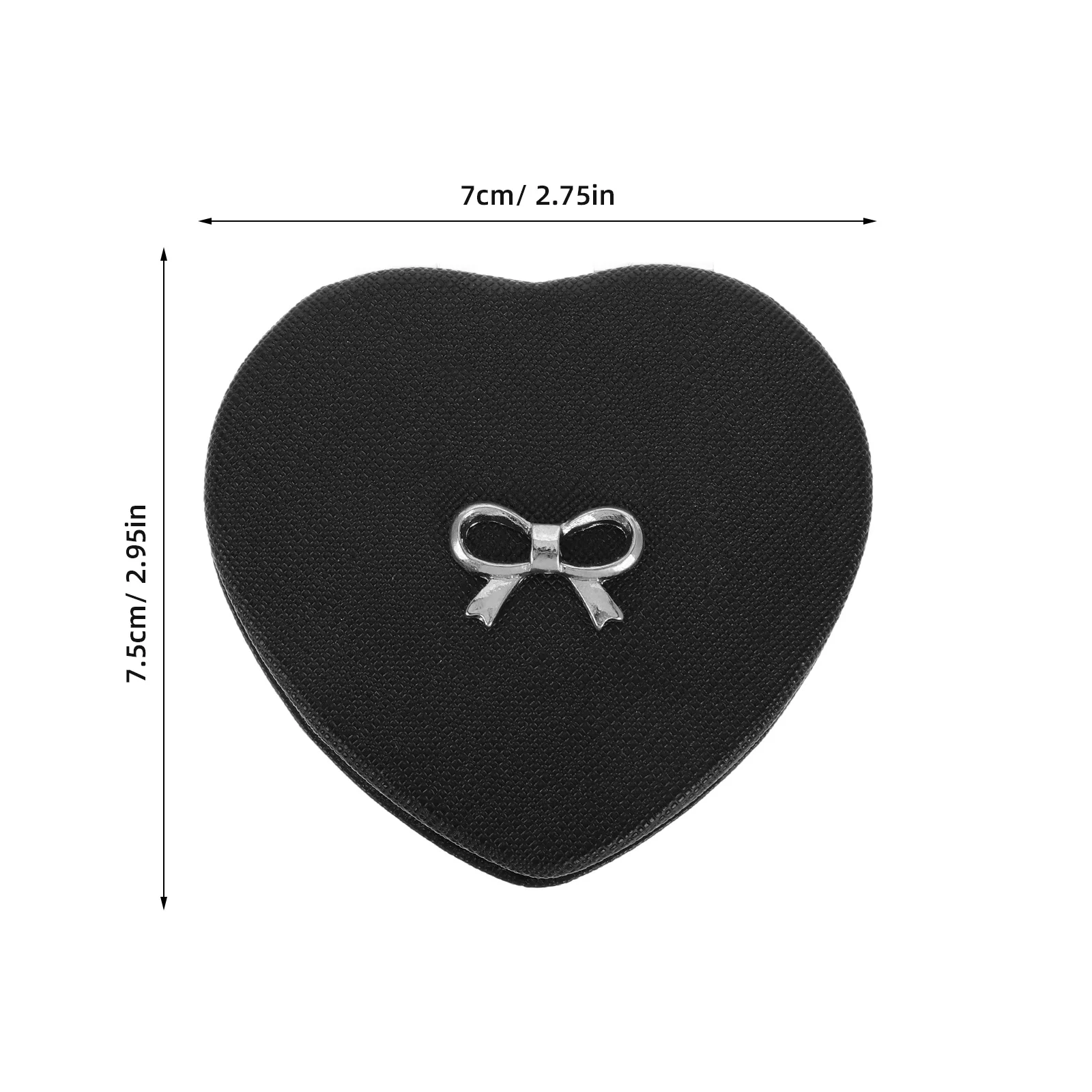 Small Heart Shaped Mirror Mini Portable Double Sided Compact Makeup Mirror for Purse Cute Travel Women Daily Touch Up Tool