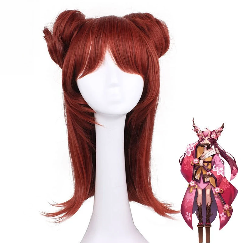 

Liangyan парик косплей NetEase Onmyoji мобильная игра/цветок персика дух персик специальный стиль косплей парик