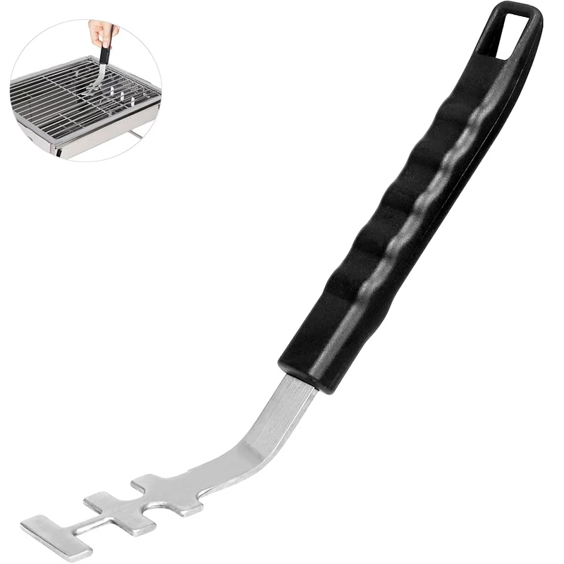 Herramienta Universal para levantar rejilla de parrilla, bloqueo de palanca de rejilla de hierro fundido, pinza de elevación, Clip de mango para parrilla de barbacoa, rejilla de refrigeración JT527