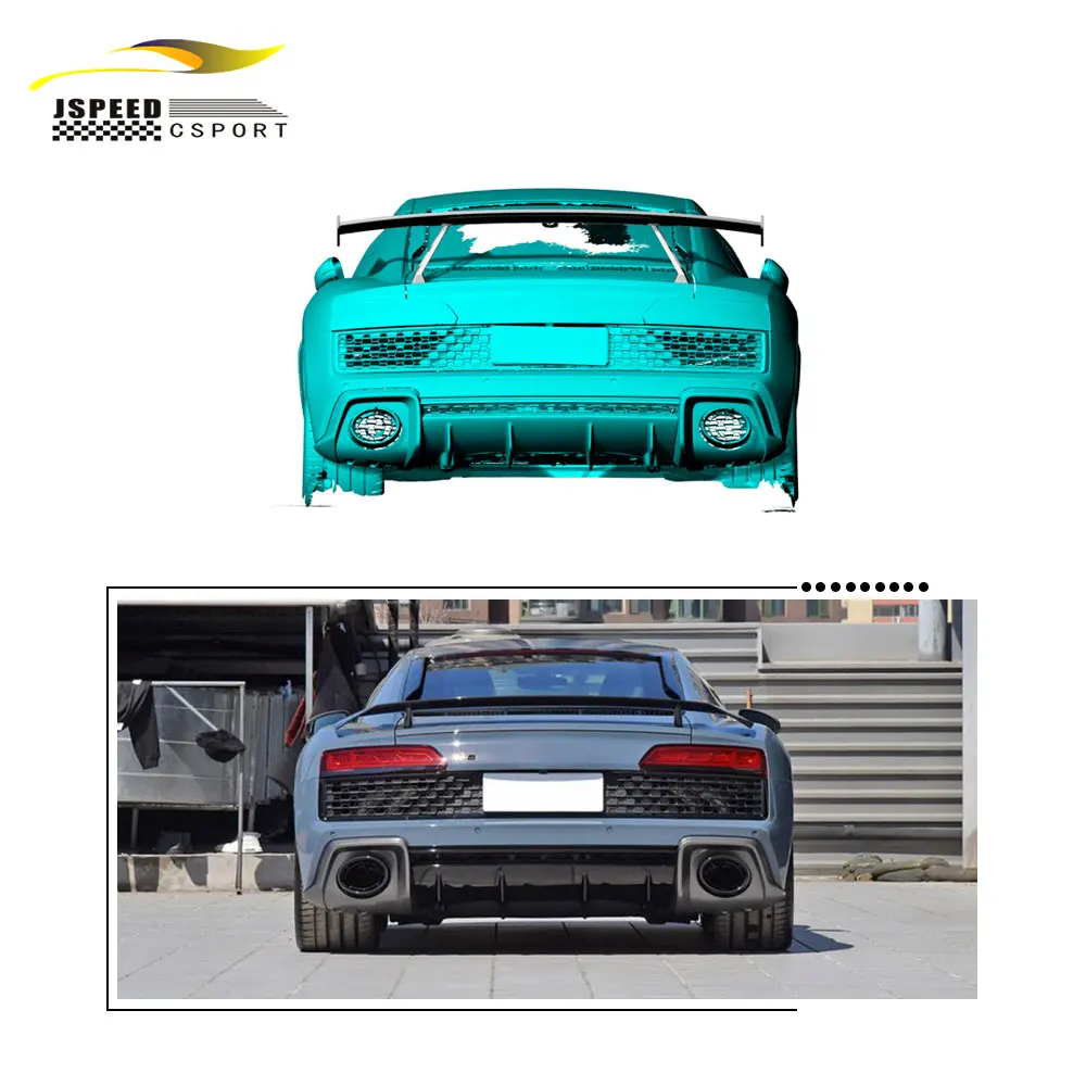 

Suitable for High-quality dry carbon fiber rear spoiler Suitable for Audi R8 V10 2023
