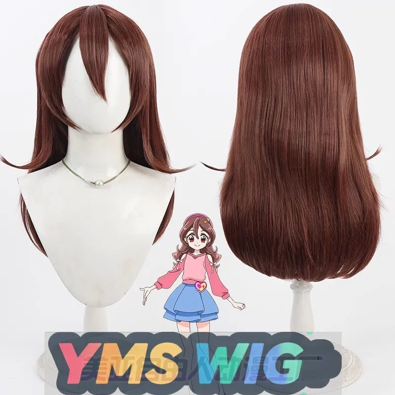 

[YMS WIG]"Pretty Cure Sakuragoka Cosplay Wig Brown Medium Length",