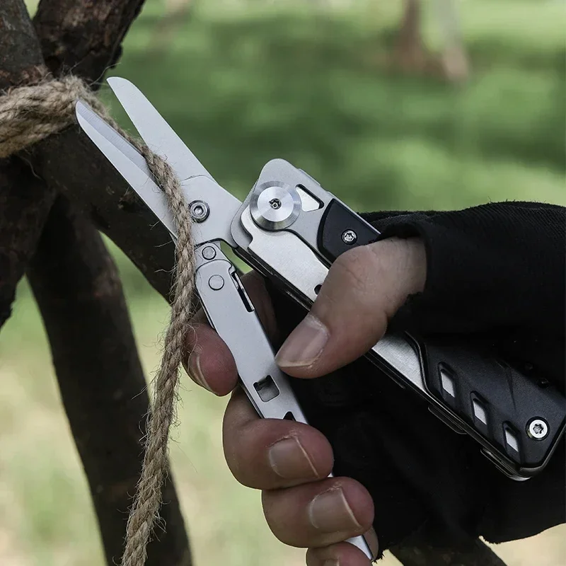 BHBT Outdoor Detachable Multi Function EDC Multitools Hand Tools Mini Pocket Folding Knife Scissors Screwdriver