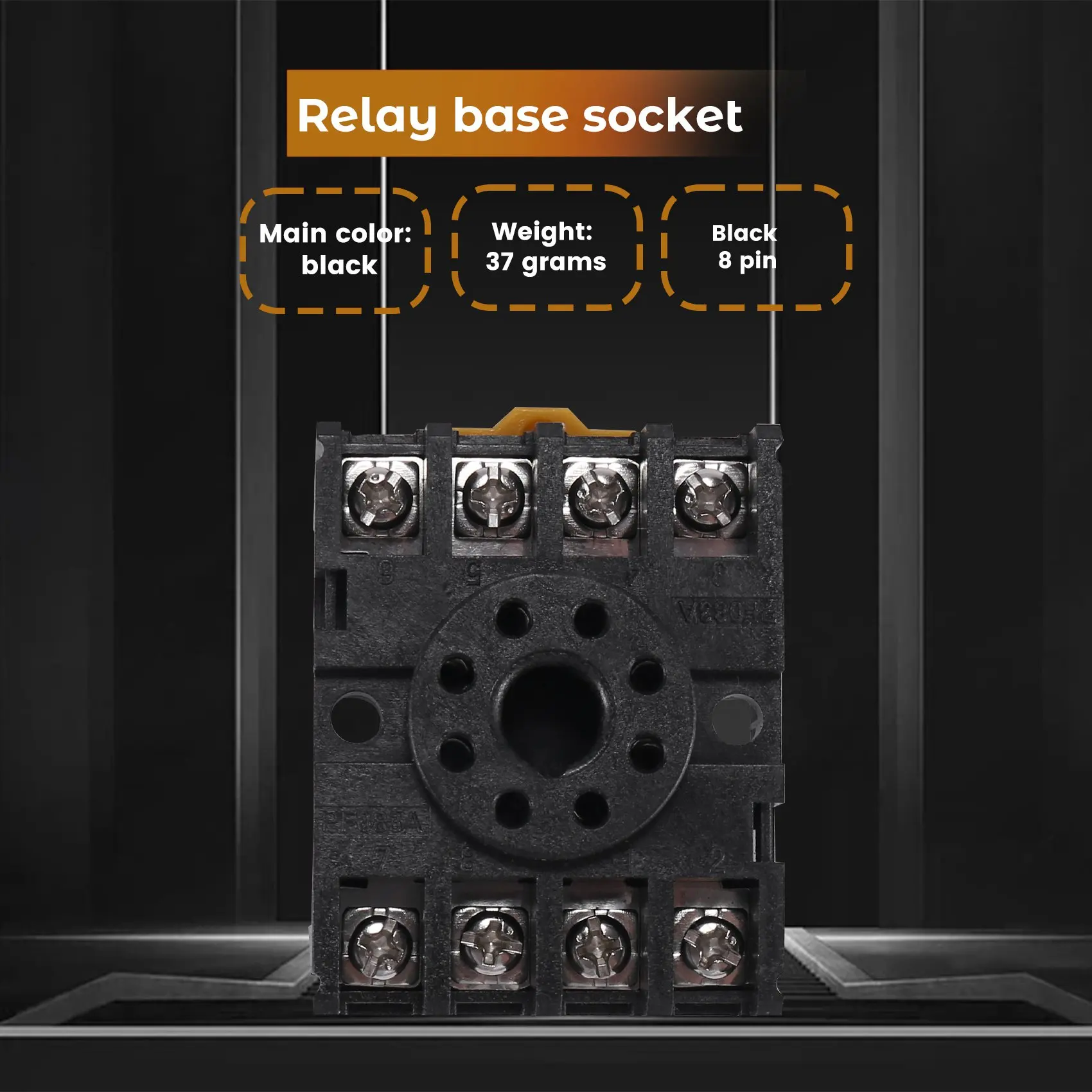 릴레이 베이스 소켓, 8 라운드 핀, PF083A, 신제품