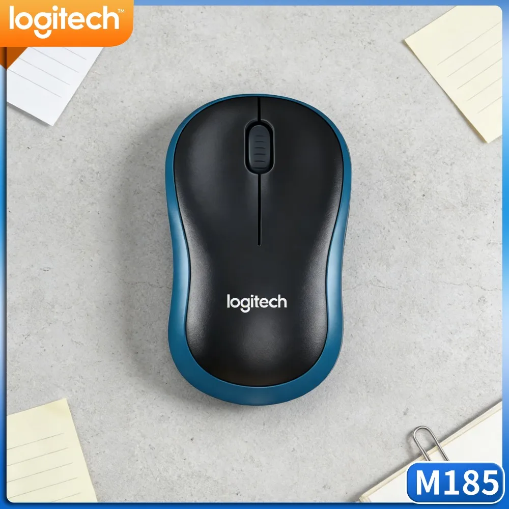 Logitech M185 Laptop‑Friendly Wireless Mouse, Small Footprint, 2.4G Link, Easy Carry For Remote Work Online Study