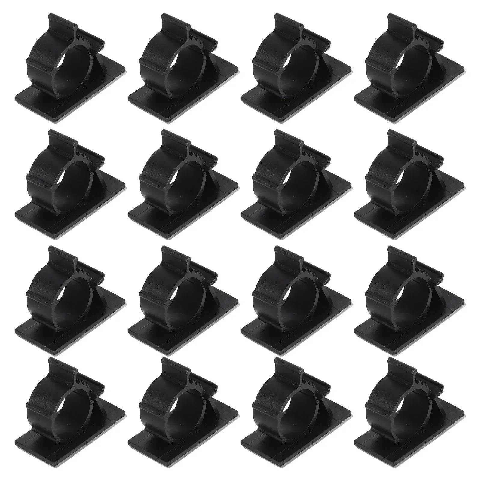 50Pcs Adhesive Pipe Mounting Clamp Plastic Water Pipe Holder Clips for Cable Management Under Sink Kitchen Bathroom