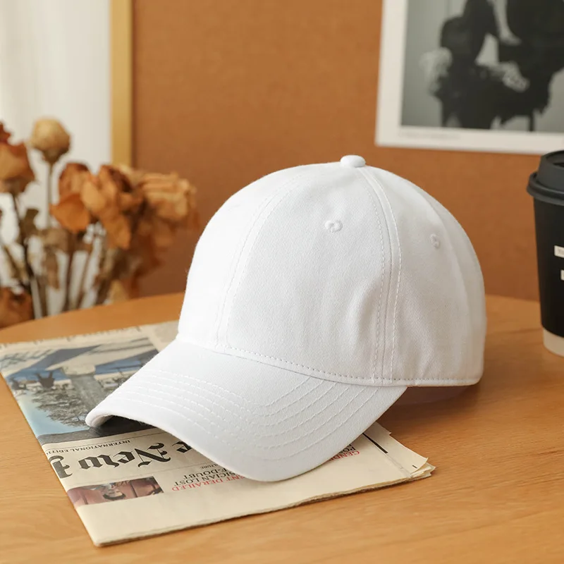 Big Head Men Baseball Cap Big Size Soft Plain Caps Adjustable Spring Summer High Quality 10 Colors