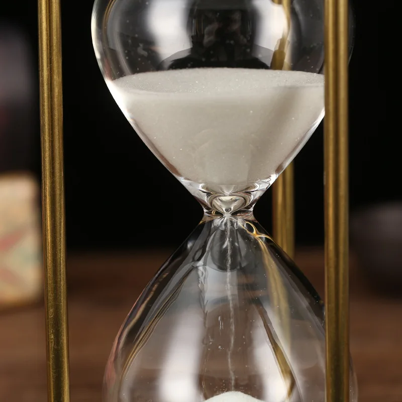 15/30/60 minutes European home time hourglass timer countdown retro decoration transparent glass learning restaurant