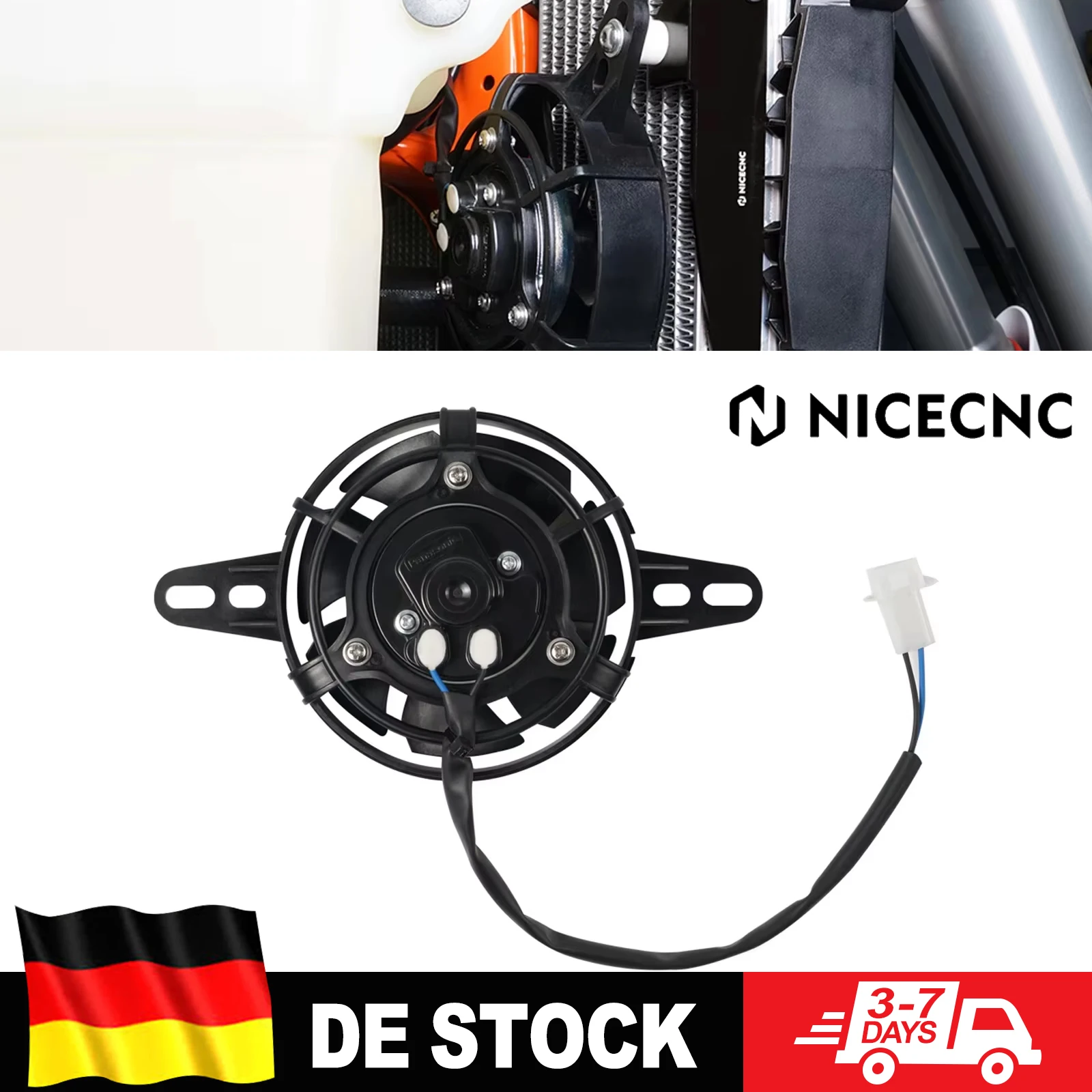 Universeller Elektrischer Kühlerventilator für Yamaha Raptor 700, Can-Am Maverick X3, Yamaha Tenere 700, Motorrad, ATV, UTV