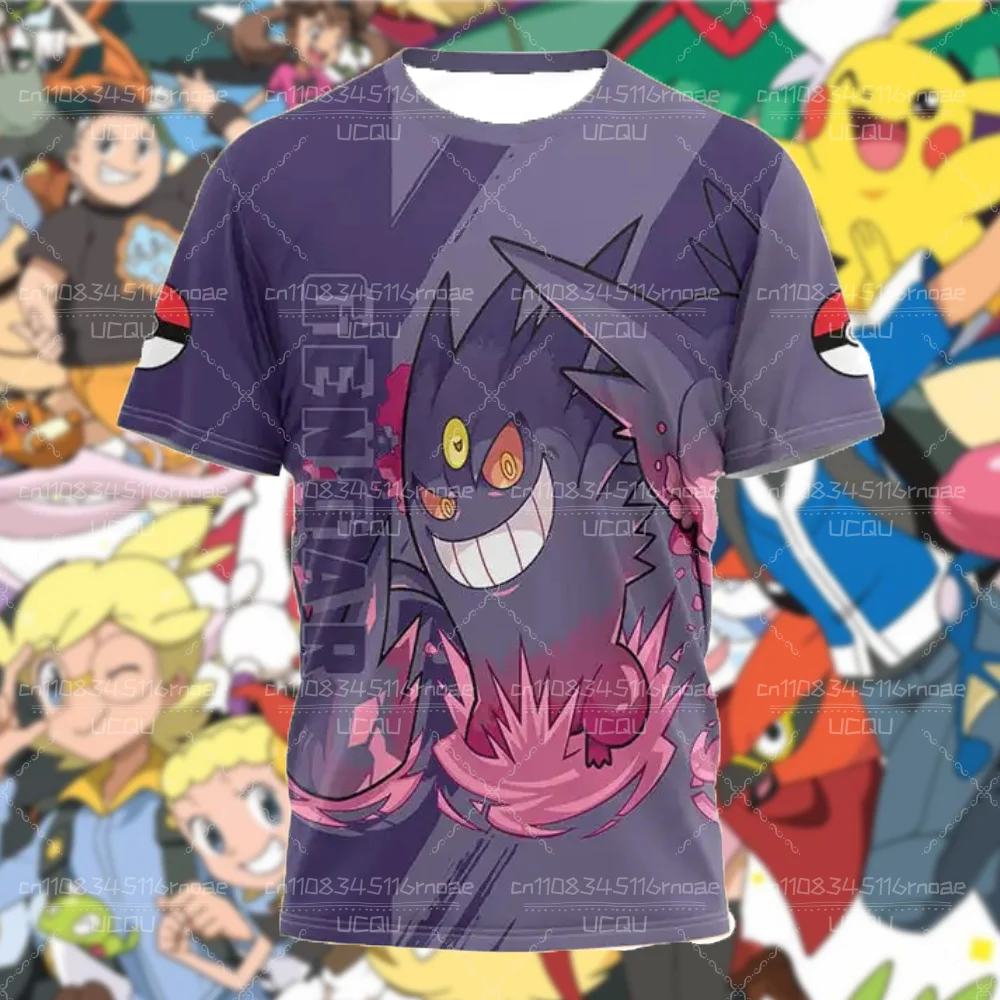 2026 Summer Pikachu Round Neck T-shirt Adult/Children's 3D Printed Sports Role Playing Short Sleeve Casual Top